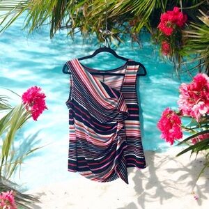 Chapter One Striped Sleeveless Top